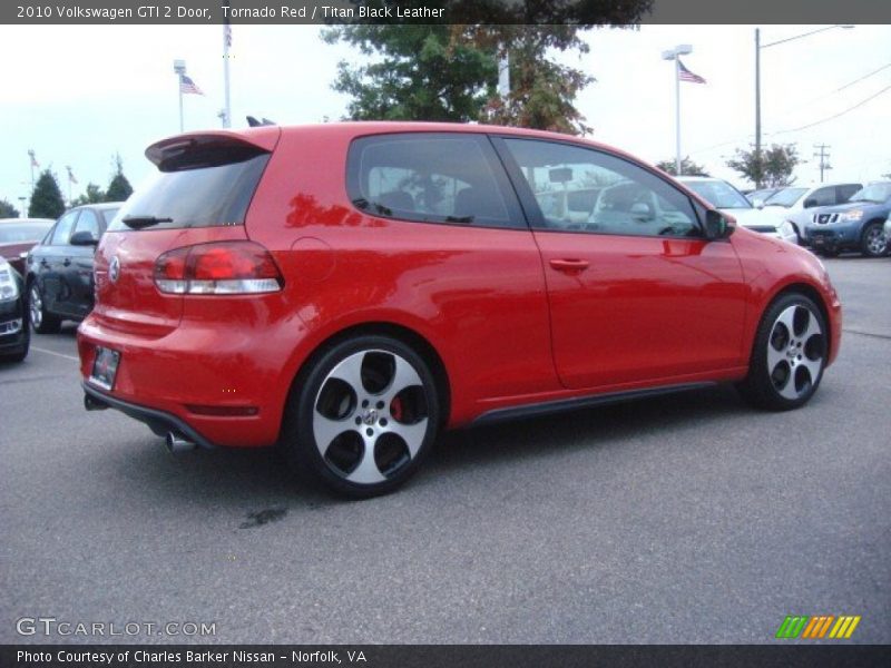 Tornado Red / Titan Black Leather 2010 Volkswagen GTI 2 Door