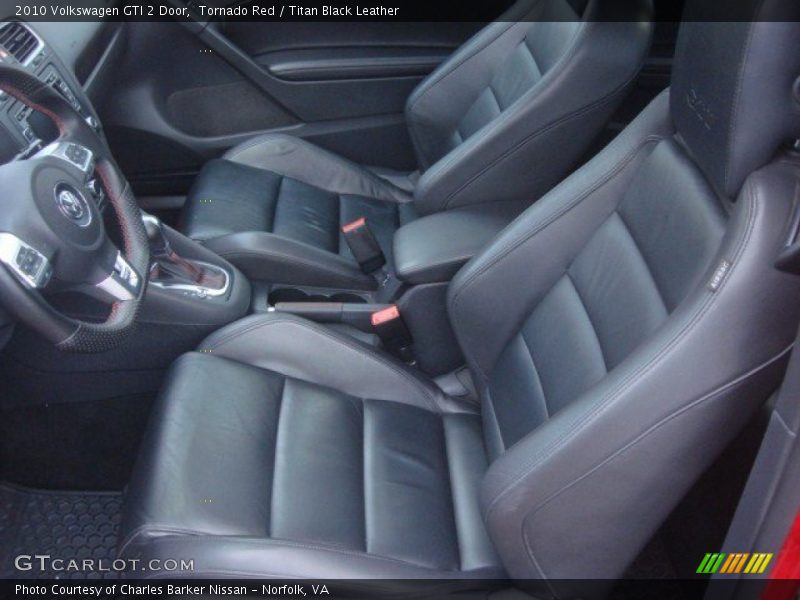 Front Seat of 2010 GTI 2 Door