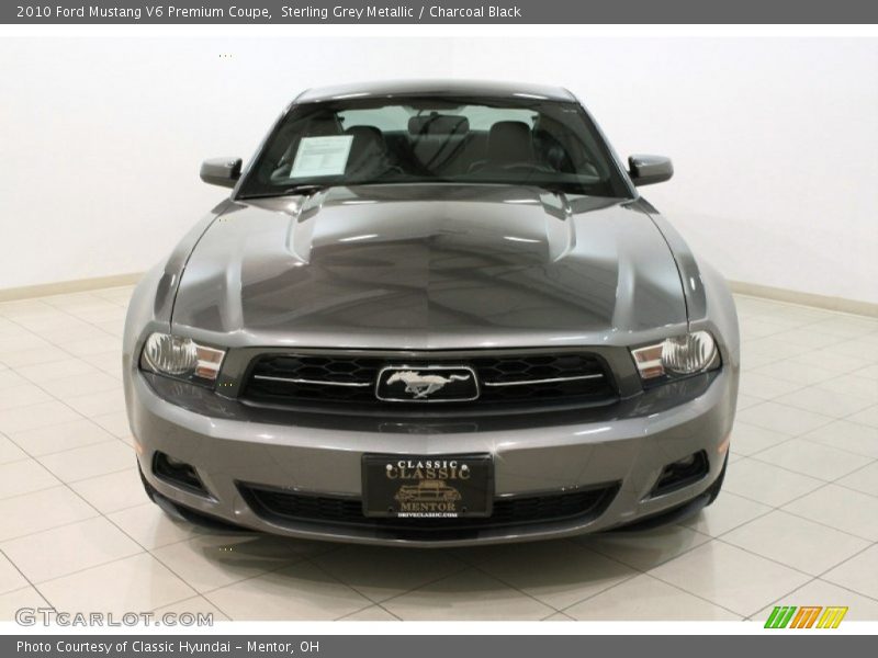 Sterling Grey Metallic / Charcoal Black 2010 Ford Mustang V6 Premium Coupe