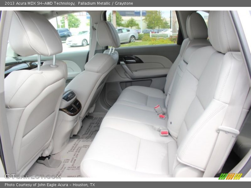 Rear Seat of 2013 MDX SH-AWD Technology