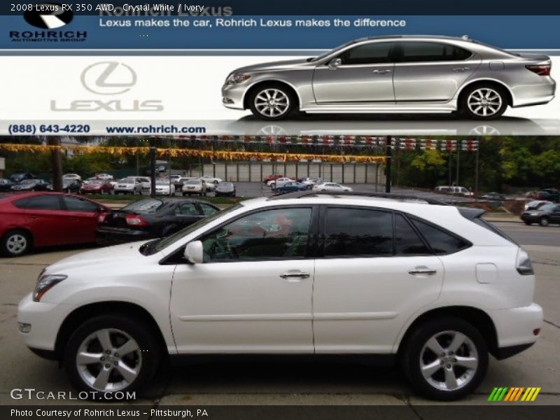 Crystal White / Ivory 2008 Lexus RX 350 AWD
