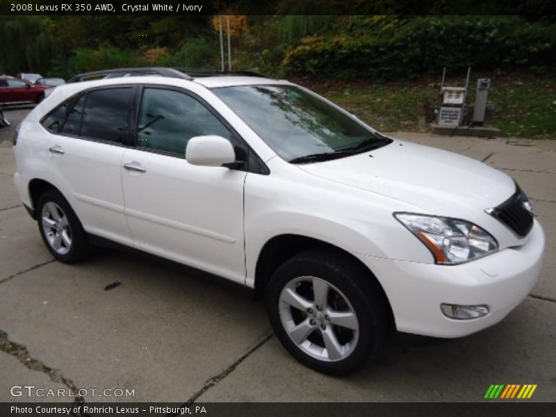 Crystal White / Ivory 2008 Lexus RX 350 AWD