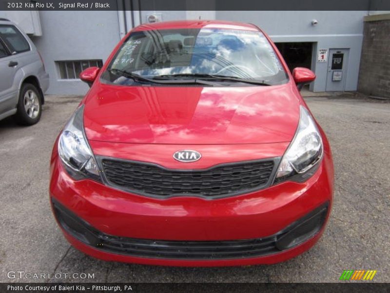 Signal Red / Black 2012 Kia Rio LX