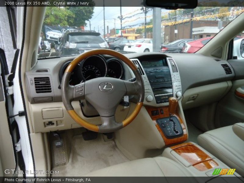 Crystal White / Ivory 2008 Lexus RX 350 AWD