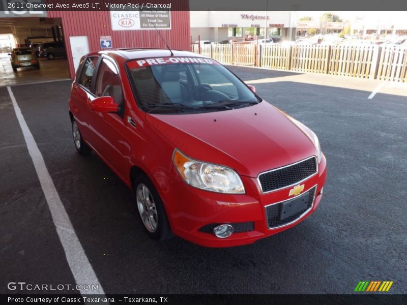 Victory Red / Charcoal 2011 Chevrolet Aveo Aveo5 LT