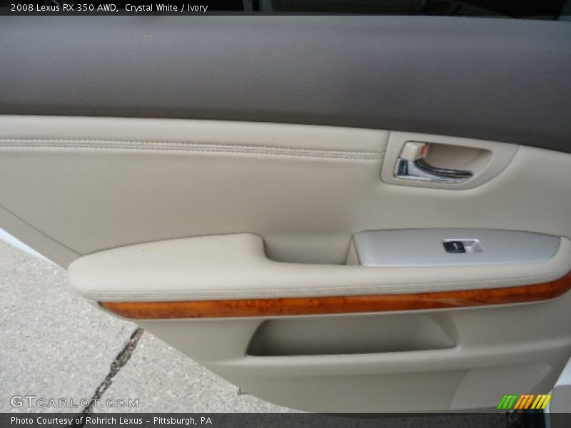 Crystal White / Ivory 2008 Lexus RX 350 AWD