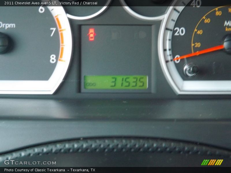 Victory Red / Charcoal 2011 Chevrolet Aveo Aveo5 LT