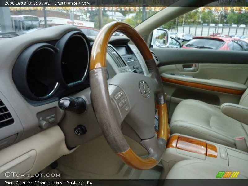 Crystal White / Ivory 2008 Lexus RX 350 AWD