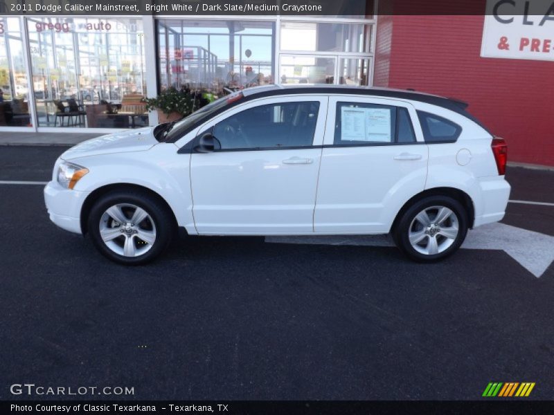 Bright White / Dark Slate/Medium Graystone 2011 Dodge Caliber Mainstreet