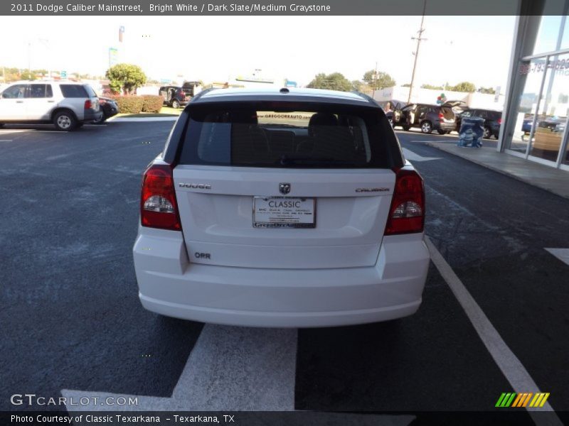 Bright White / Dark Slate/Medium Graystone 2011 Dodge Caliber Mainstreet