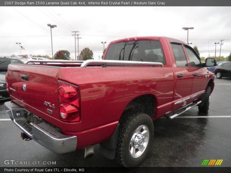 Inferno Red Crystal Pearl / Medium Slate Gray 2007 Dodge Ram 2500 Laramie Quad Cab 4x4