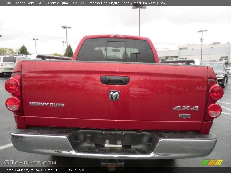 Inferno Red Crystal Pearl / Medium Slate Gray 2007 Dodge Ram 2500 Laramie Quad Cab 4x4