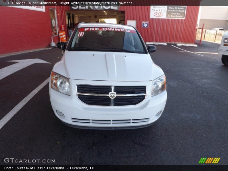 Bright White / Dark Slate/Medium Graystone 2011 Dodge Caliber Mainstreet