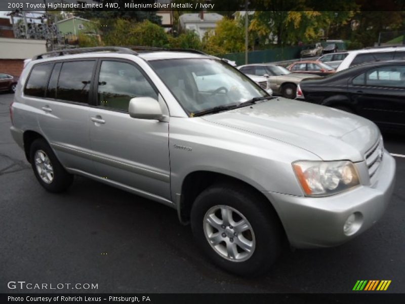 Millenium Silver Metallic / Ivory 2003 Toyota Highlander Limited 4WD