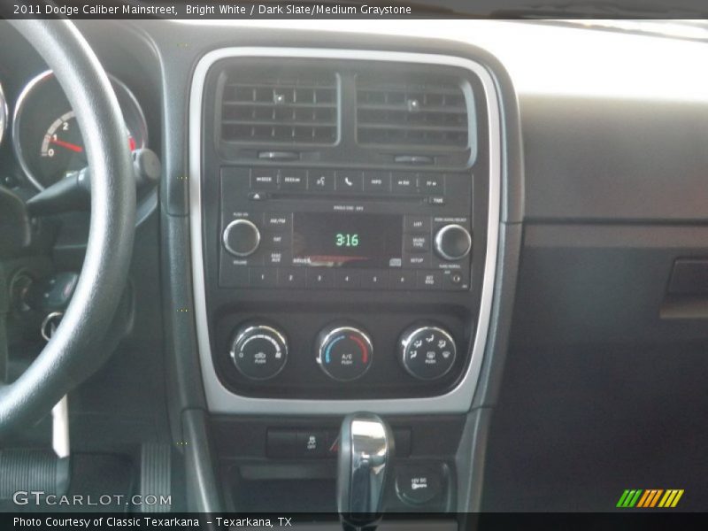Bright White / Dark Slate/Medium Graystone 2011 Dodge Caliber Mainstreet