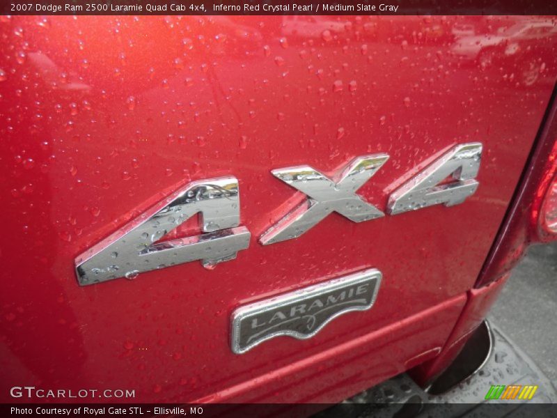 Inferno Red Crystal Pearl / Medium Slate Gray 2007 Dodge Ram 2500 Laramie Quad Cab 4x4