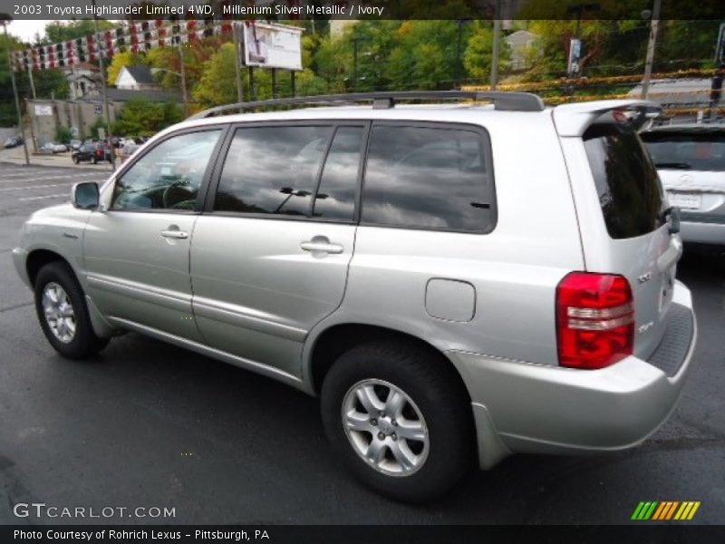 Millenium Silver Metallic / Ivory 2003 Toyota Highlander Limited 4WD
