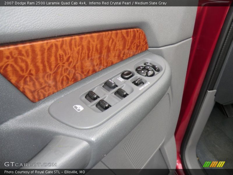 Inferno Red Crystal Pearl / Medium Slate Gray 2007 Dodge Ram 2500 Laramie Quad Cab 4x4
