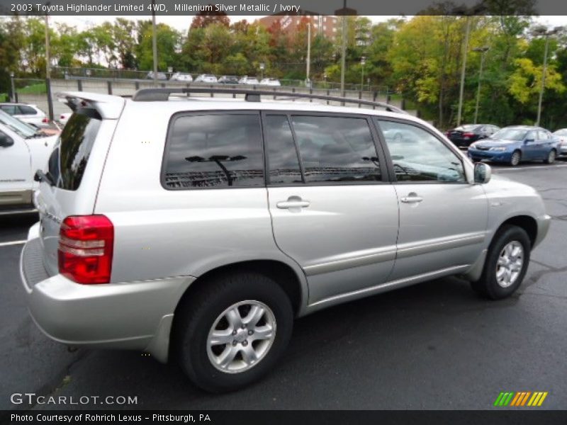 Millenium Silver Metallic / Ivory 2003 Toyota Highlander Limited 4WD