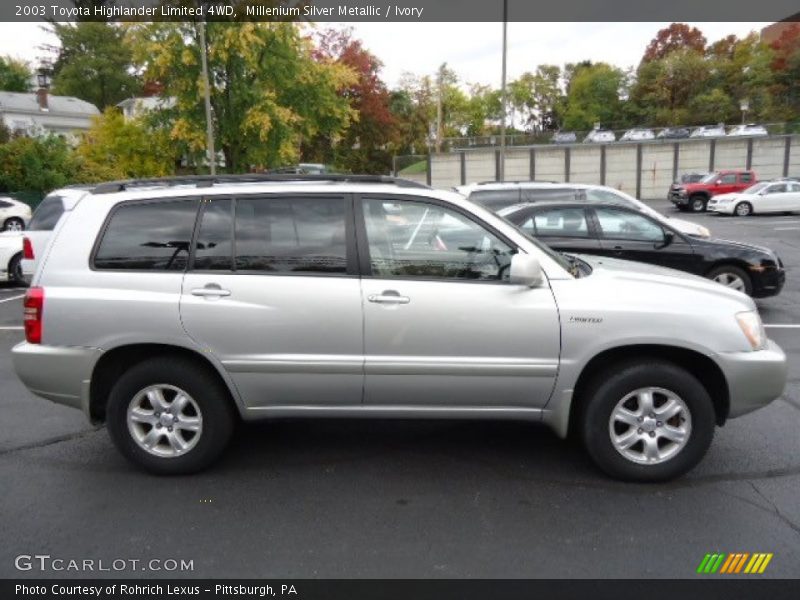 Millenium Silver Metallic / Ivory 2003 Toyota Highlander Limited 4WD