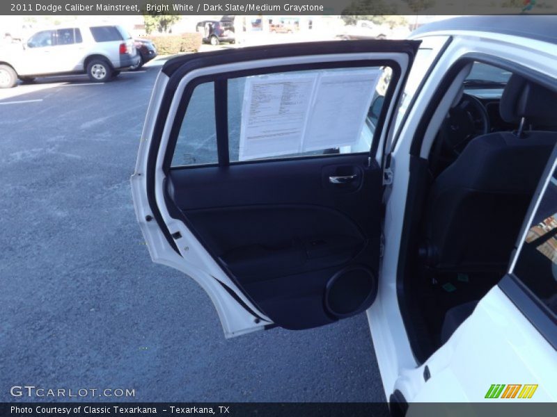 Bright White / Dark Slate/Medium Graystone 2011 Dodge Caliber Mainstreet