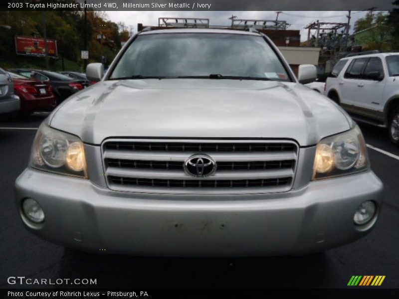 Millenium Silver Metallic / Ivory 2003 Toyota Highlander Limited 4WD