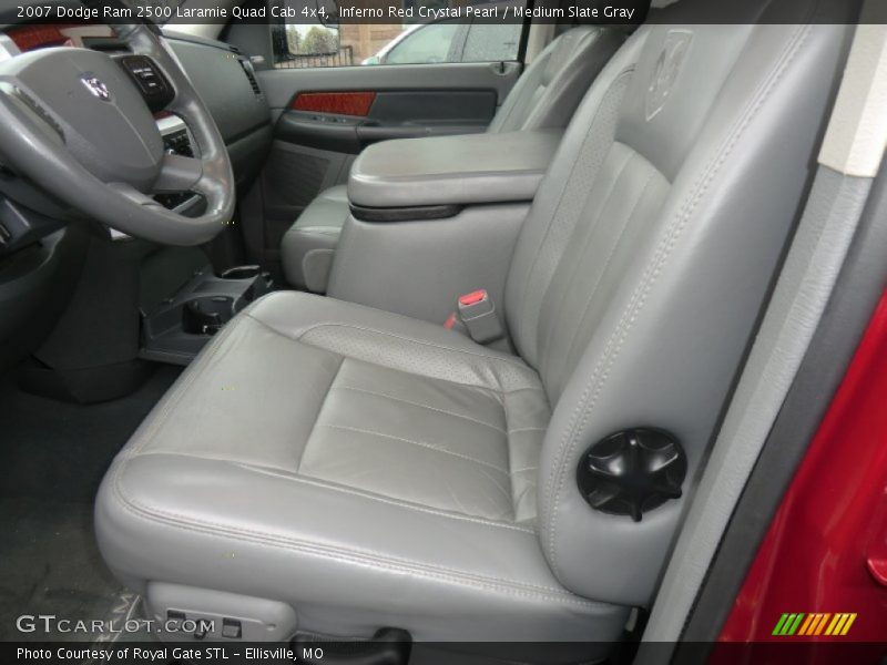 Inferno Red Crystal Pearl / Medium Slate Gray 2007 Dodge Ram 2500 Laramie Quad Cab 4x4