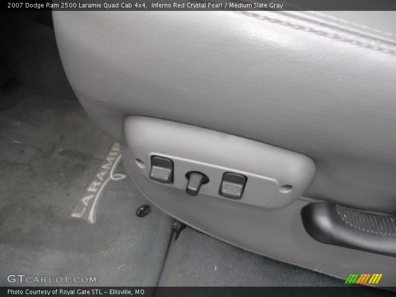 Inferno Red Crystal Pearl / Medium Slate Gray 2007 Dodge Ram 2500 Laramie Quad Cab 4x4