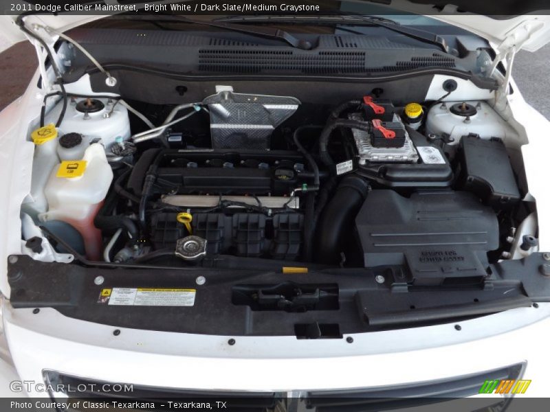 Bright White / Dark Slate/Medium Graystone 2011 Dodge Caliber Mainstreet
