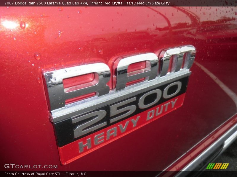 Inferno Red Crystal Pearl / Medium Slate Gray 2007 Dodge Ram 2500 Laramie Quad Cab 4x4