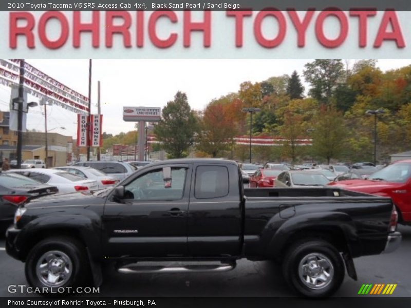 Black Sand Pearl / Sand Beige 2010 Toyota Tacoma V6 SR5 Access Cab 4x4