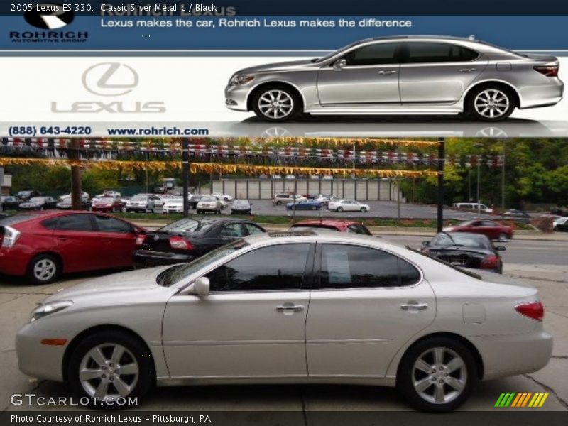 Classic Silver Metallic / Black 2005 Lexus ES 330