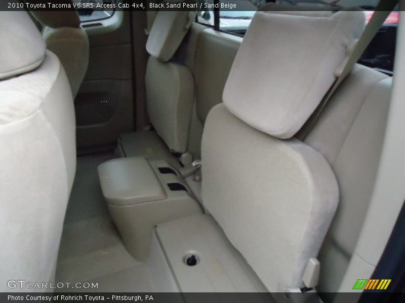 Rear Seat of 2010 Tacoma V6 SR5 Access Cab 4x4
