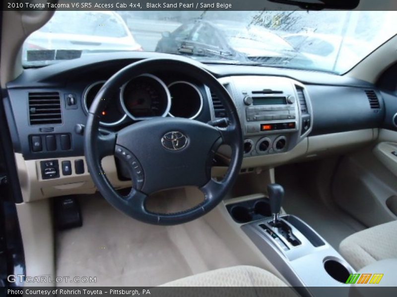 Sand Beige Interior - 2010 Tacoma V6 SR5 Access Cab 4x4 