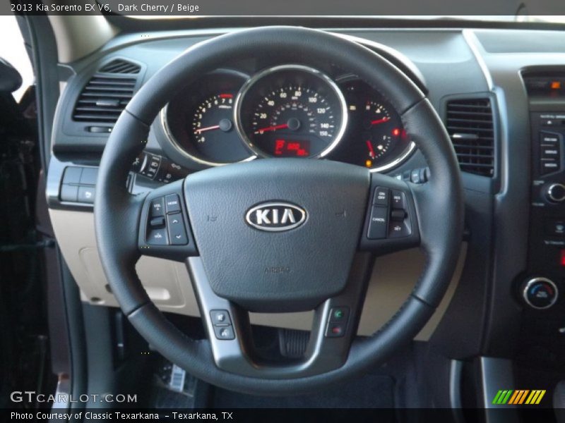 Dark Cherry / Beige 2013 Kia Sorento EX V6