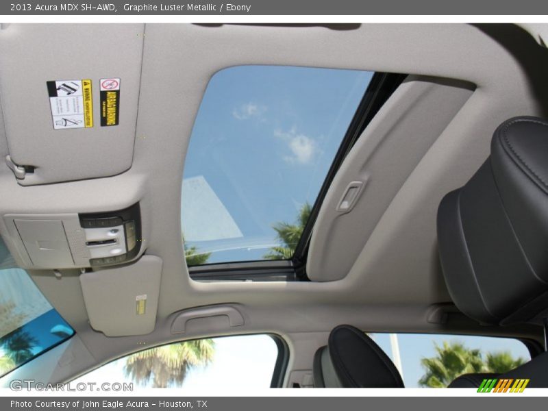 Sunroof of 2013 MDX SH-AWD