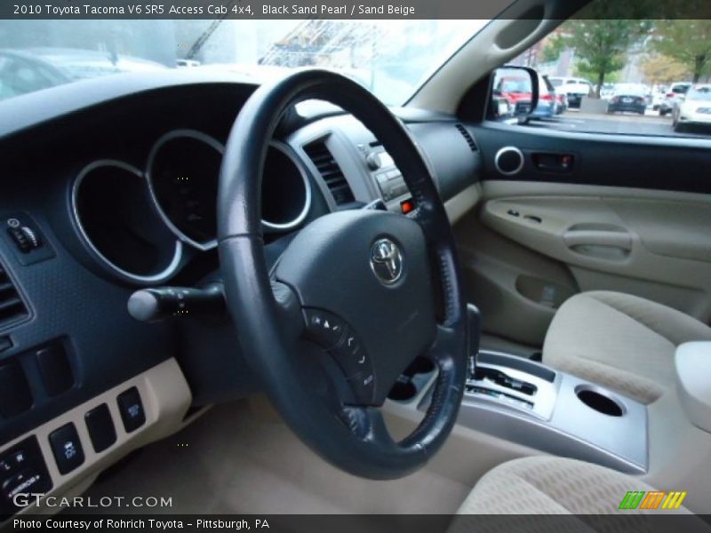 Black Sand Pearl / Sand Beige 2010 Toyota Tacoma V6 SR5 Access Cab 4x4