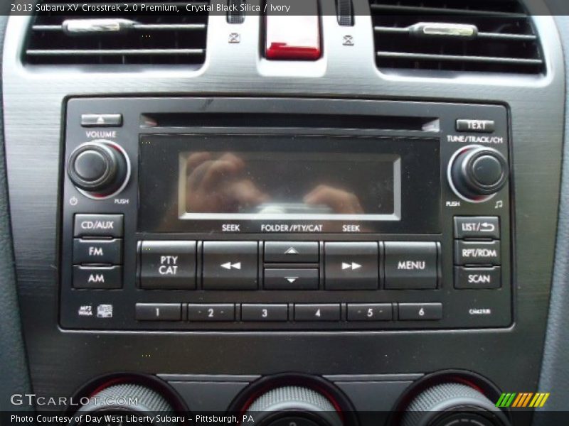 Audio System of 2013 XV Crosstrek 2.0 Premium