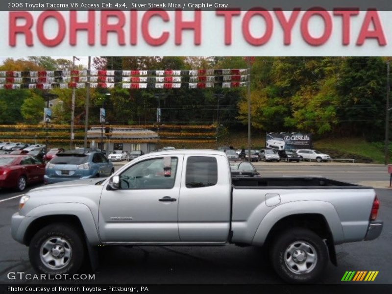 Silver Streak Mica / Graphite Gray 2006 Toyota Tacoma V6 Access Cab 4x4