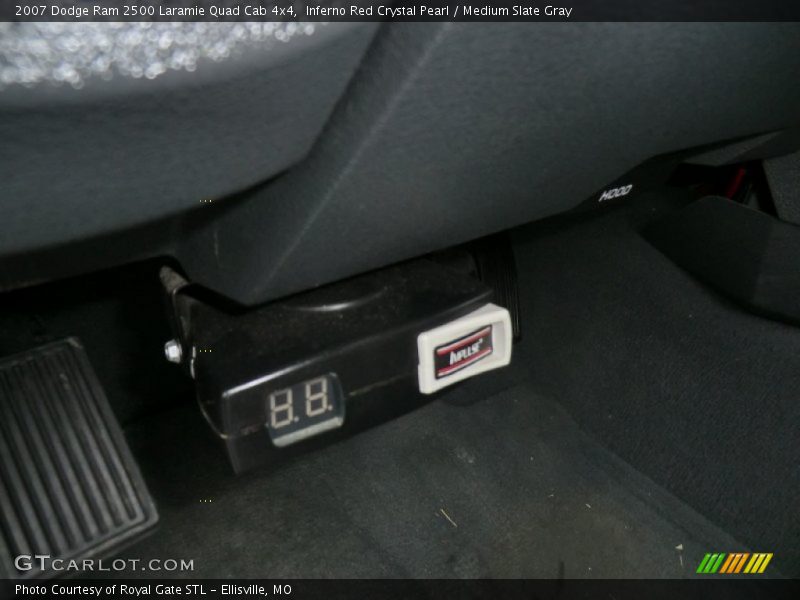 Inferno Red Crystal Pearl / Medium Slate Gray 2007 Dodge Ram 2500 Laramie Quad Cab 4x4