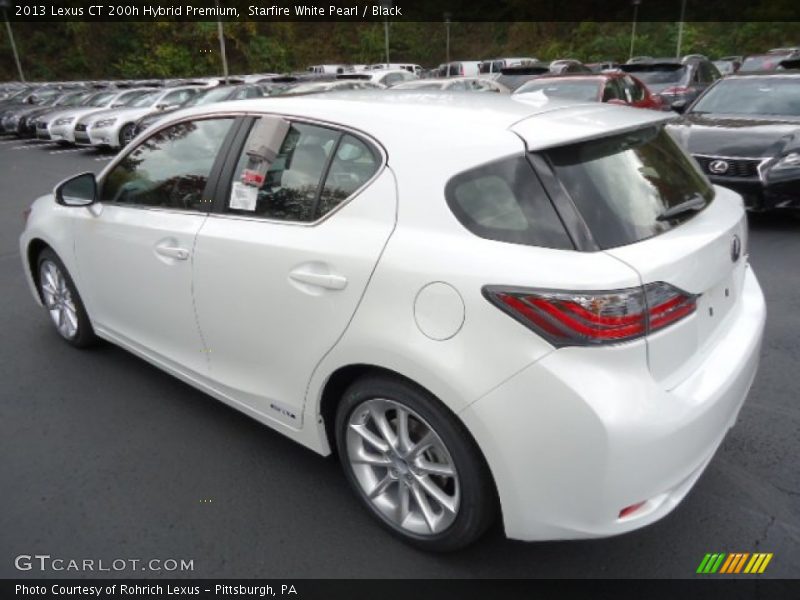 Starfire White Pearl / Black 2013 Lexus CT 200h Hybrid Premium