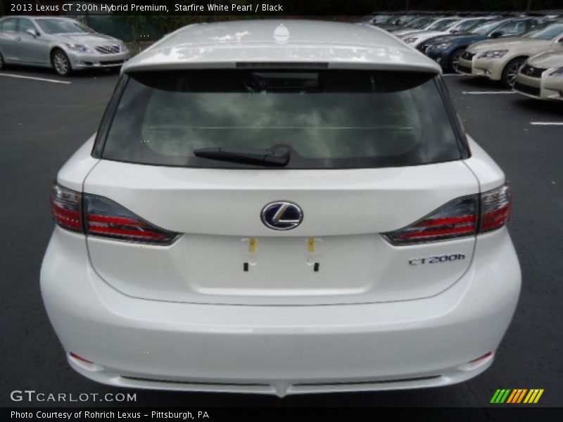 Starfire White Pearl / Black 2013 Lexus CT 200h Hybrid Premium