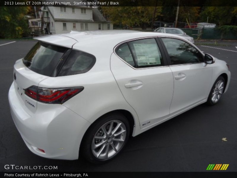 Starfire White Pearl / Black 2013 Lexus CT 200h Hybrid Premium