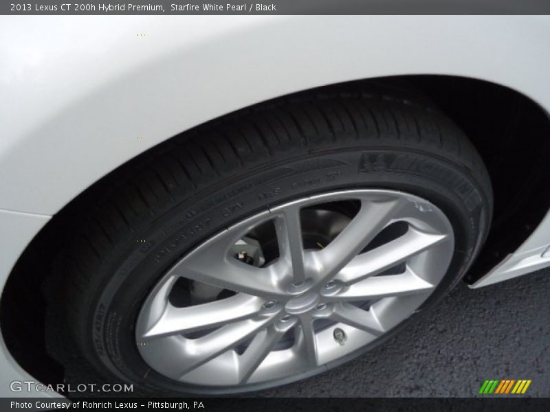 Starfire White Pearl / Black 2013 Lexus CT 200h Hybrid Premium