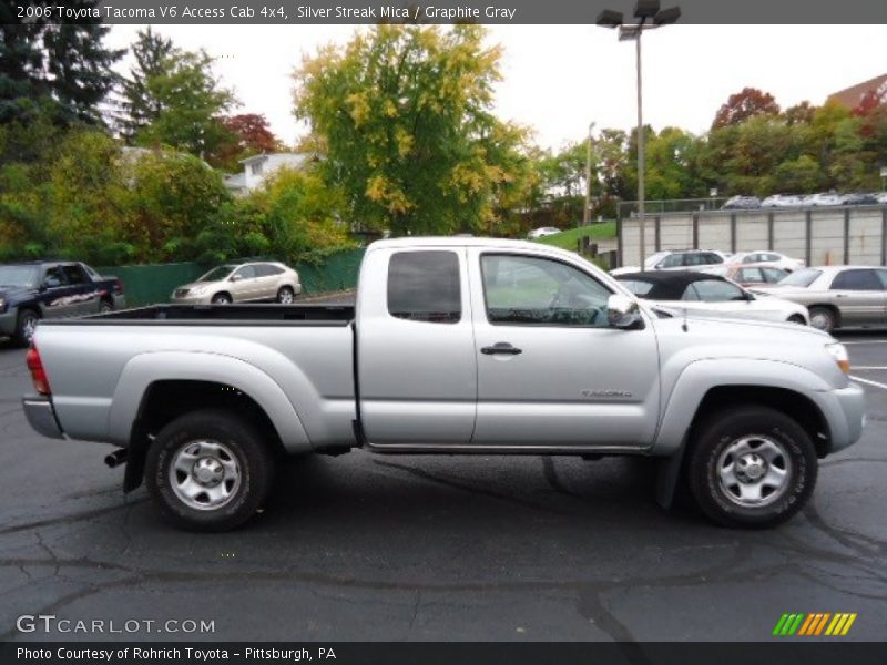 Silver Streak Mica / Graphite Gray 2006 Toyota Tacoma V6 Access Cab 4x4