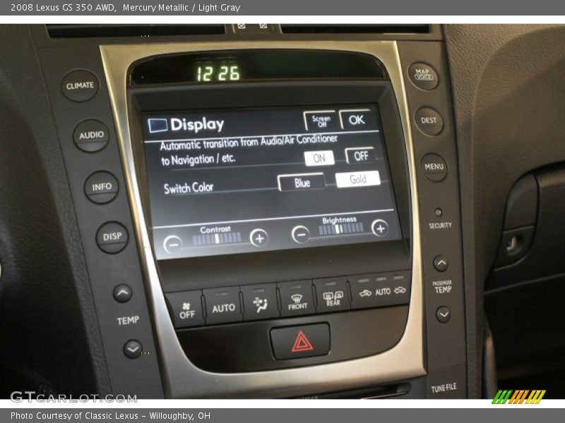 Mercury Metallic / Light Gray 2008 Lexus GS 350 AWD
