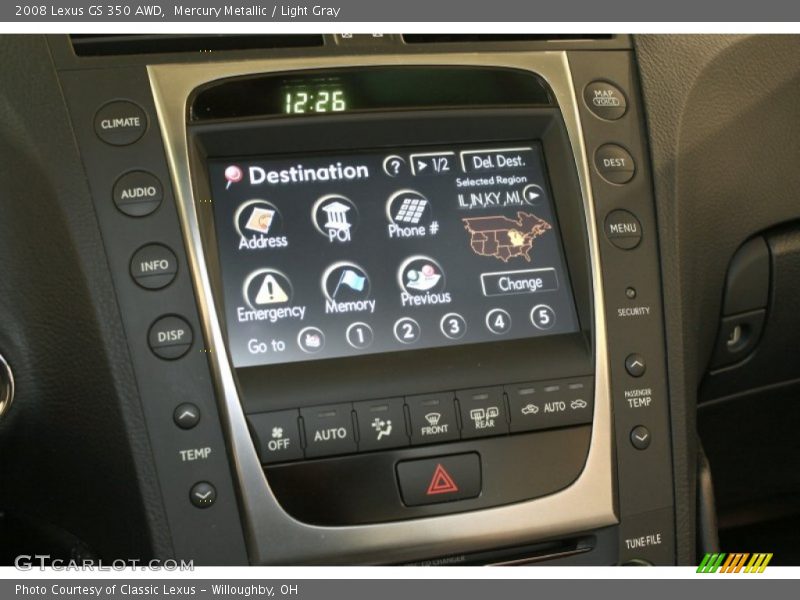 Mercury Metallic / Light Gray 2008 Lexus GS 350 AWD