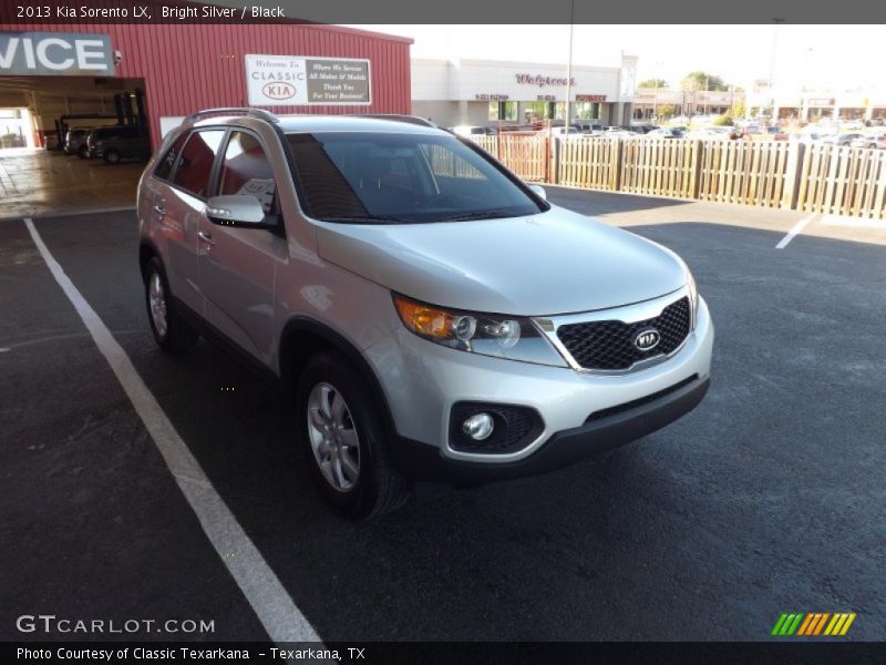 Bright Silver / Black 2013 Kia Sorento LX