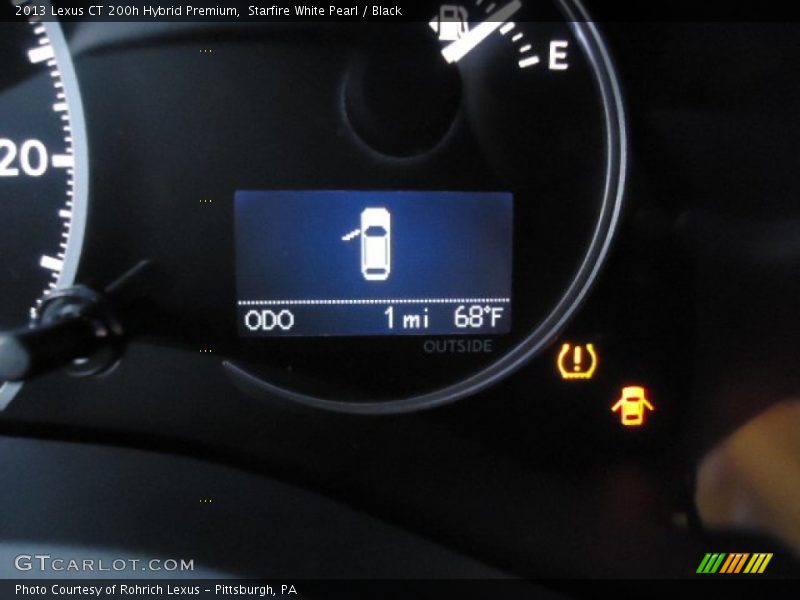 Starfire White Pearl / Black 2013 Lexus CT 200h Hybrid Premium