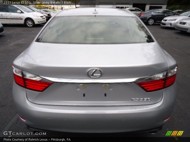 Silver Lining Metallic / Black 2013 Lexus ES 350